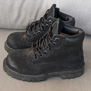 Timberland PREMIUM 6-INCH Boots Black Size 10 Toddler Waterproof